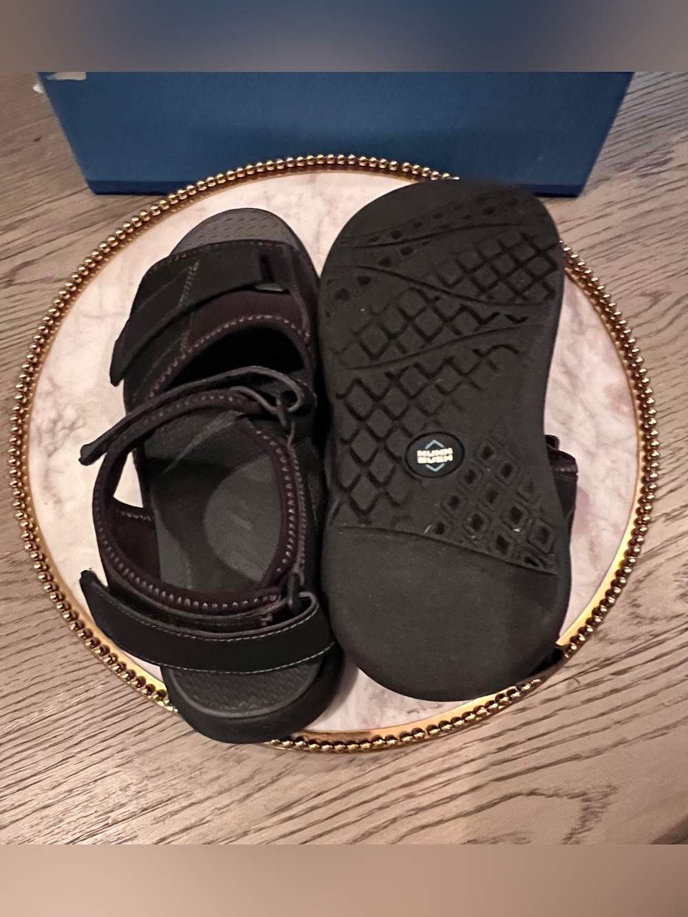 Nunn Bush Men’s Rio Vista Adjustable Strap Black Sandals | SZ. 9W (NWB) - Picture 6 of 7